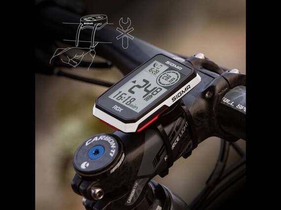 Licznik rowerowy Sigma Rox 2.0 GPS, biały