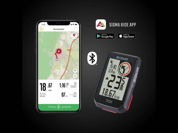 Licznik rowerowy Sigma Rox 2.0 GPS, biały