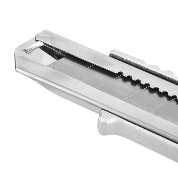 Nóż z ostrzem łamanym Topex 18 mm, aluminiowy korpus