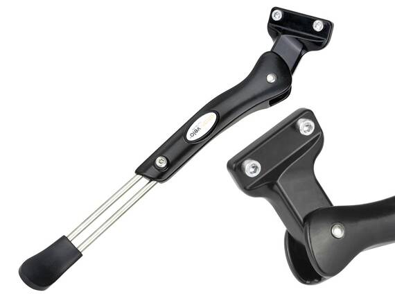 Nóżka, podpórka rowerowa Atranvelo Stylo HV 24"-28" regulowana, wewnętrzna  40mm, aluminiowa, czarna
