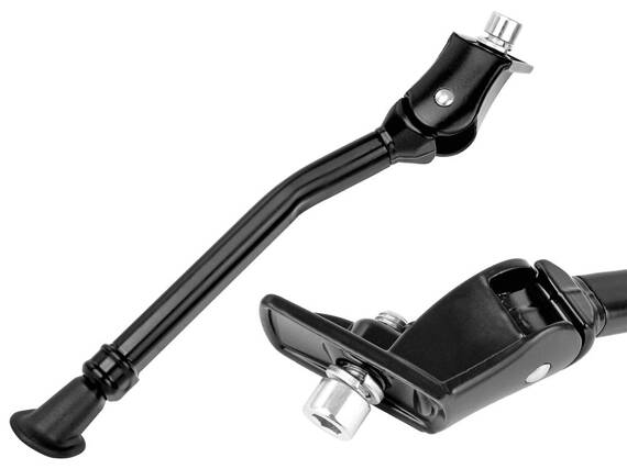 Nóżka, podpórka rowerowa centralna Atranvelo CS2.1, 24"-28" regulowana, aluminiowa, czarna