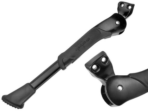 Nóżka, podpórka rowerowa tylna Atranvelo REX DV 24"-28" regulowana, zewnętrzna 18mm,  aluminiowa, czarna