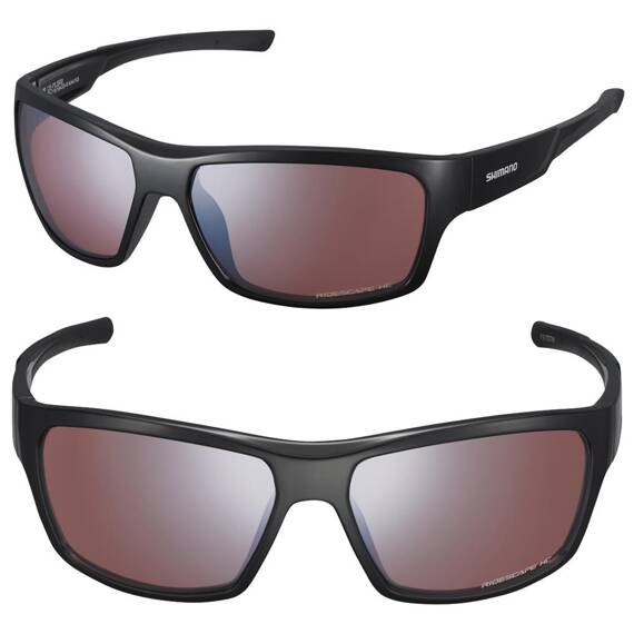 Okulary Shimano Pulsar czarne, soczewki Ridescape HC- Wysoki kontrast