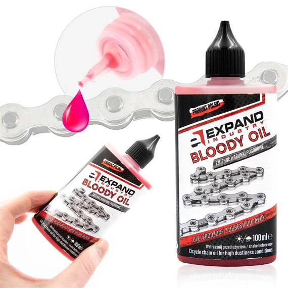 Olej Expand Chain Bloody Oil Dry/Wet na mieszane warunki pogodowe 100 ml