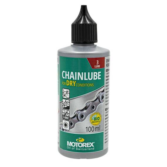 Olej do łańcucha Motorex Chainlube Dry, butelka 100ml