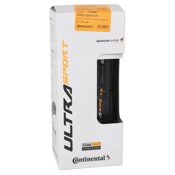 Opona Continental Ultra Sport III 28", 700x28C, 28-622, czarna, zwijana