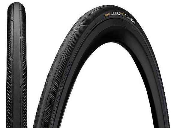 Opona szosowa Continental Ultra Sport III Performance PureGrip Compound 28 - 622, 28", 700 x 28C, czarna, drutówka