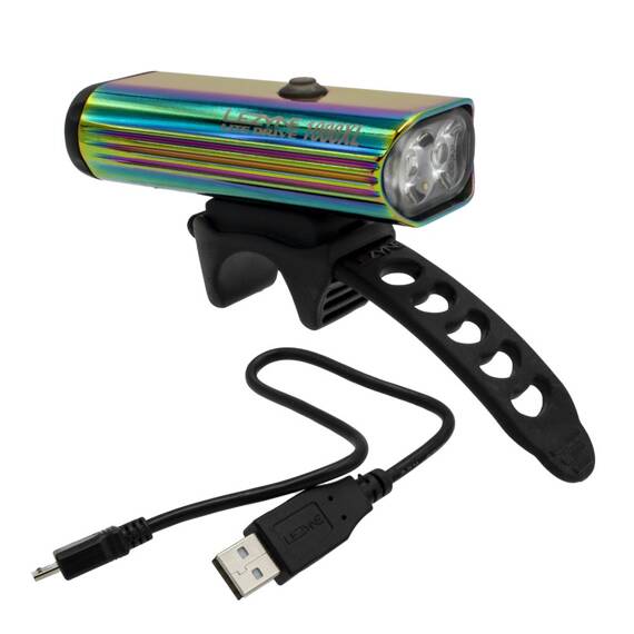 Outlet - Lampka przednia Lezyne LED Lite Drive 1000XL, 1000 lumenów, USB, Neo Metallic