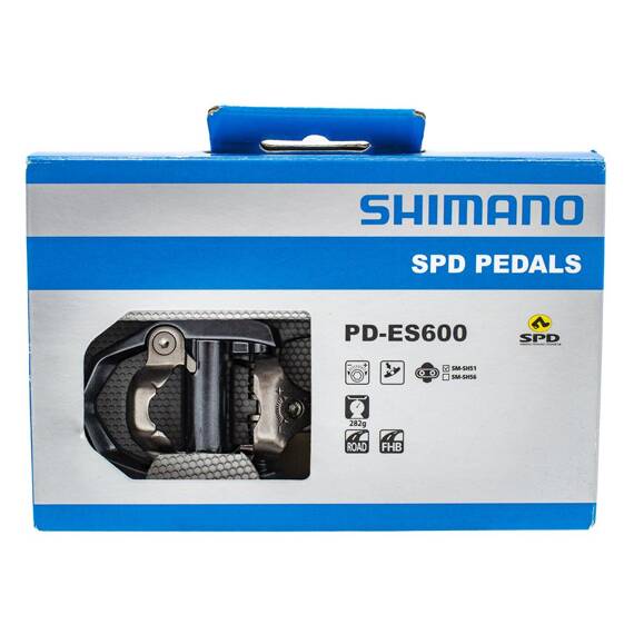 Pedały SPD Shimano PD-ES600, z blokami SM-SH51