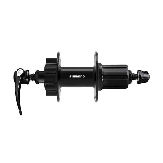 Piasta tylna Shimano Cues FH-QB400-HM, łożyska maszynowe, 8-11 rzędów, 6 śrub, 135 mm, QR, 32H