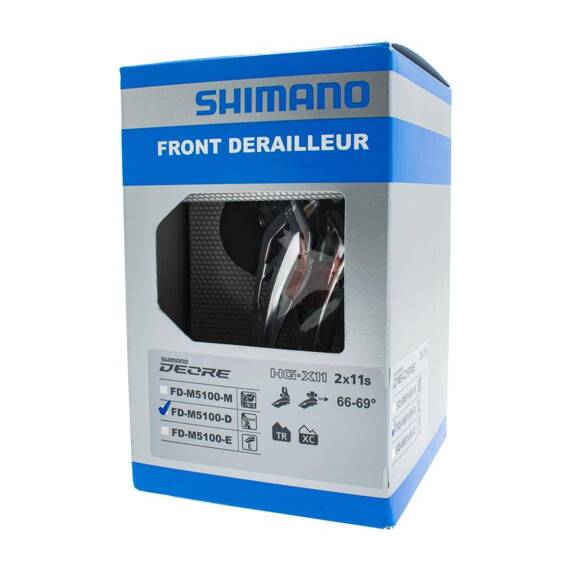 Przerzutka przednia Shimano Deore FD-M5100 2x11-rz, Side Swing, Direct Mount
