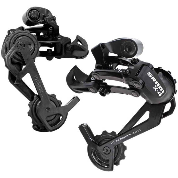 Przerzutka tylna SRAM X.4, 8 rz. + Manetka SRAM X-4 Trigger 8-rzędowa