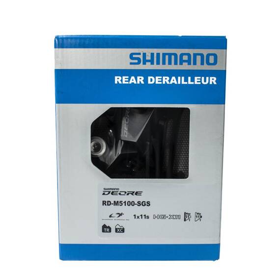 Przerzutka tylna Shimano Deore RD-M5100-SGS, 11-rzędowa, 51T, Shadow RD+, sprzęgło, Linkglide
