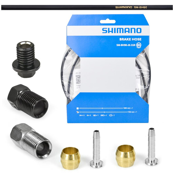 Przewód hamulcowy hydrauliczny Shimano Deore SM-BH90-SS 1700 mm tył czarny