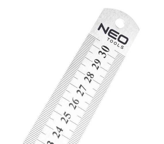 Przymiar liniowy Neo Tools, 30 cm, stal nierdzewna