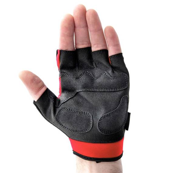 Rękawiczki Accent Bora czarno-czerwone XL