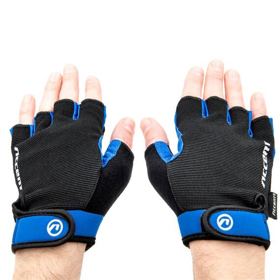 Rękawiczki Accent Bora czarno-niebieskie L 