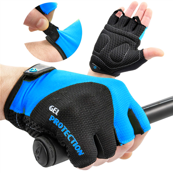 Rękawiczki Accent Rider czarno-niebieskie XL