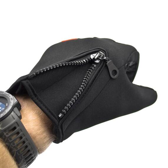 Rękawiczki B-FOREST, softshell, obsługa ekranów, antypoślizgowe, czarne, XL