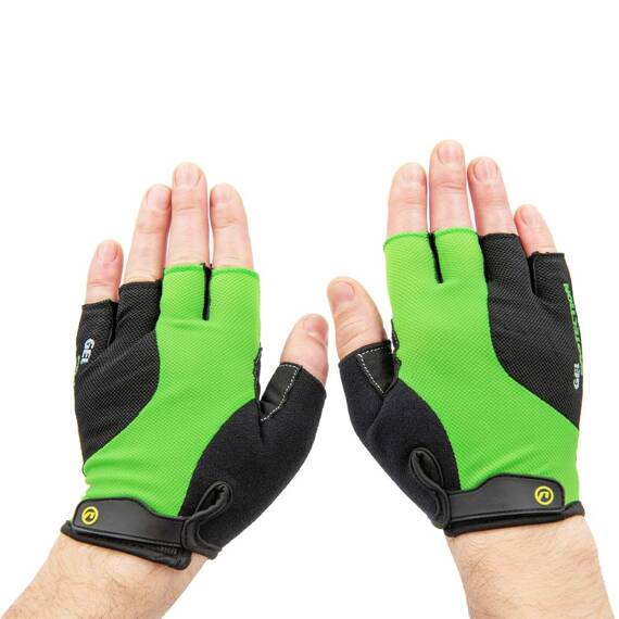 Rękawiczki Rider, czarno - zielone M