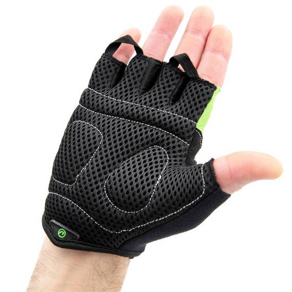 Rękawiczki Rider, czarno - zielone XL
