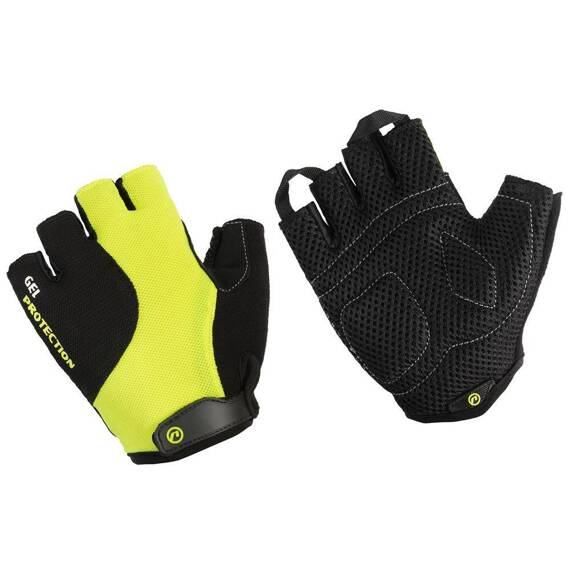 Rękawiczki Rider, czarno - żółte fluo XL
