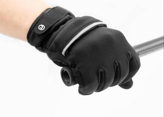Rękawiczki ocieplane Accent Thermal Plus z pokrowcem na palce, czarne L