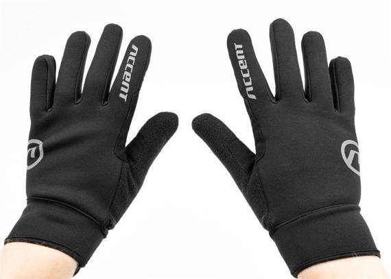 Rękawiczki przeciwdeszczowe Accent Raindrop, czarne, XL