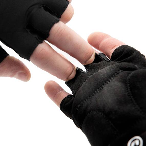 Rękawiczki rowerowe Accent Blacky czarno-szare XL