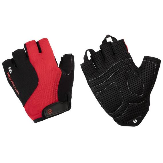 Rękawiczki rowerowe Accent Rider czarno-czerwone XL