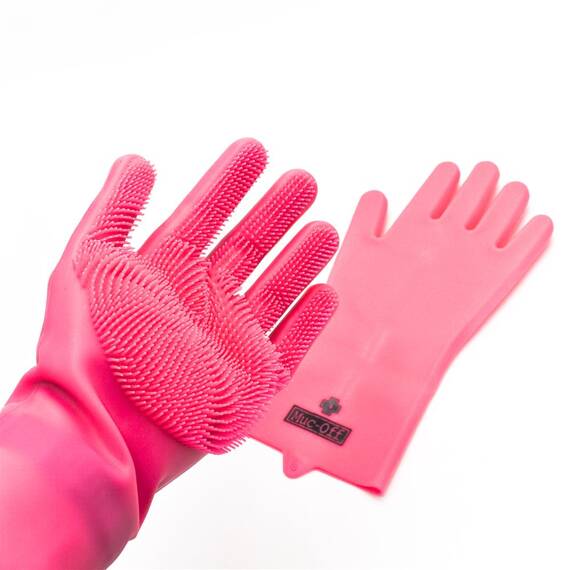 Rękawiczki typu gąbka do czyszczenia Muc-Off Deep Scrubber Gloves, rozmiar M