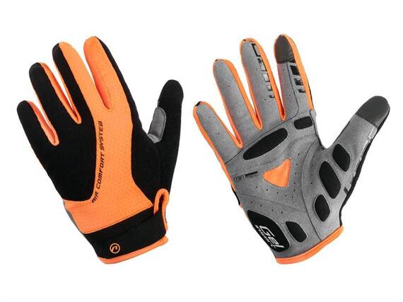 Rękawiczki z długimi palcami Accent Champion czarno-pomarańczowe L