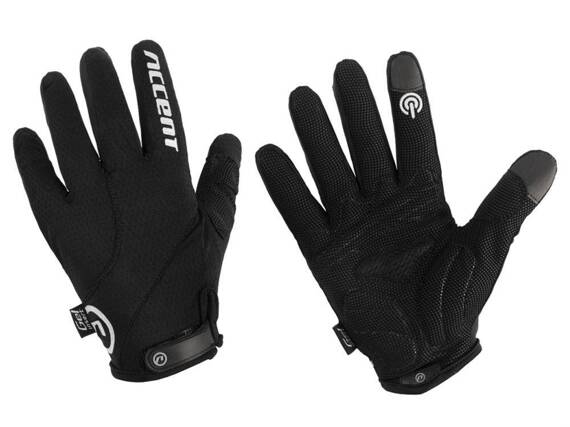 Rękawiczki z długimi palcami Accent Marathon, czarne, L