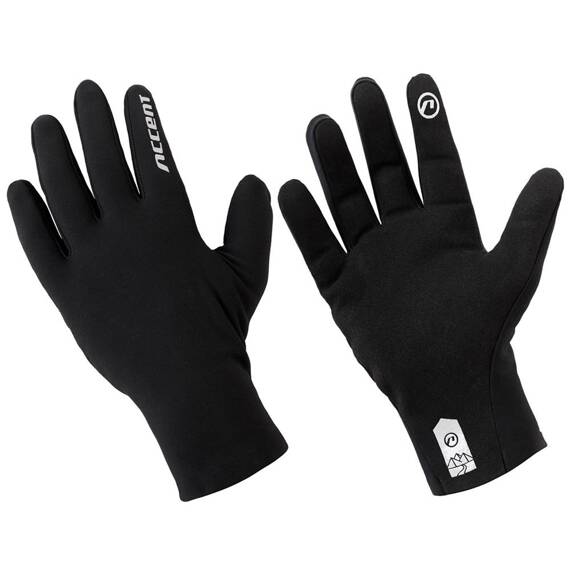 Rękawiczki z długimi palcami Accent Pure Long, czarne, M