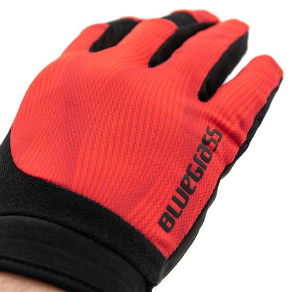Rękawiczki z długimi palcami Bluegrass React, czerwone, L