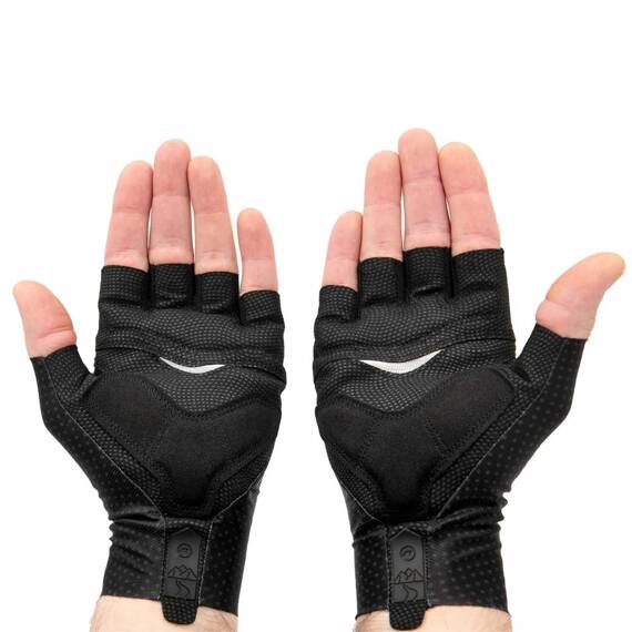 Rękawiczki z krótkimi palcami Accent Shot, czarne, L