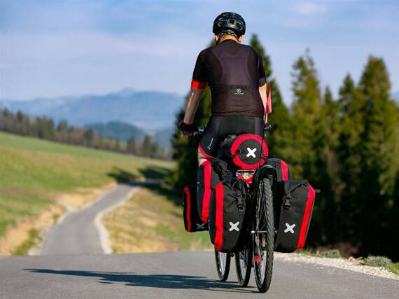 Sakwy rowerowe tylne Extrawheel Biker Premium 50L Cordura, czarne