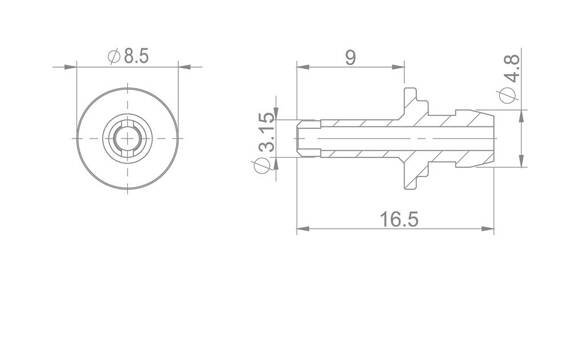 Śruba firmy Brakco HBP-34 do odpowietrzania hamulców Formula 3,15 mm