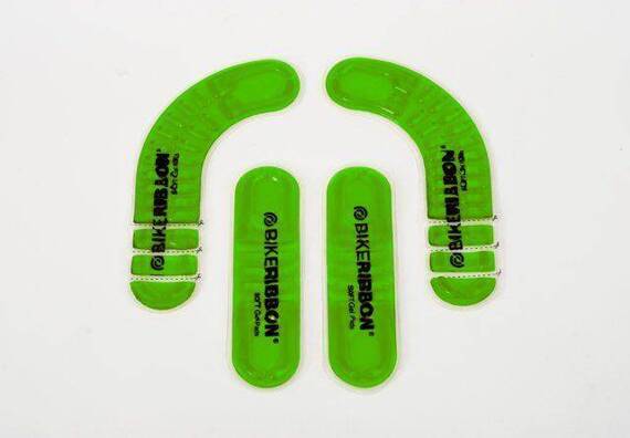 Super miękkie podkładki żelowe Bike Ribbon, zielone