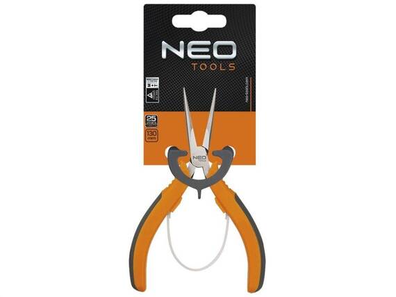 Szczypce precyzyjne wydłużone proste Neo Tools 130 mm (01-102)