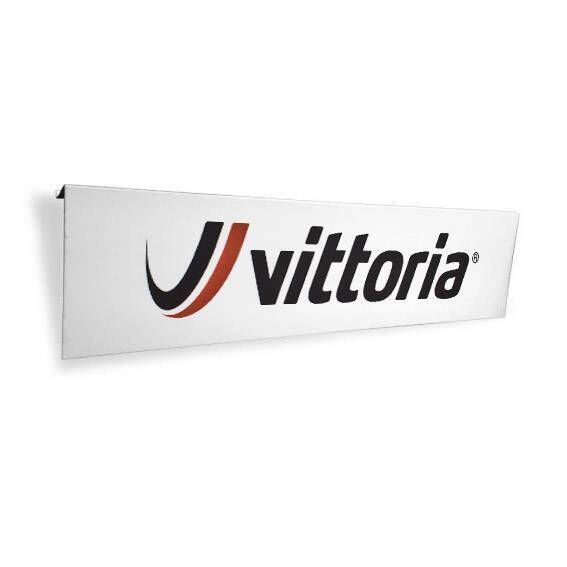 Tablica, Header z logo Vittoria, na Space Wall, ekspozycja, 60x15 cm, biała