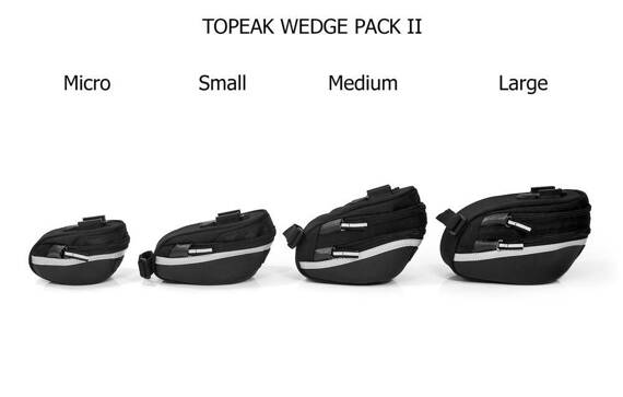 Torba podsiodłowa Topeak Wedge Pack II Micro z uchwytem
