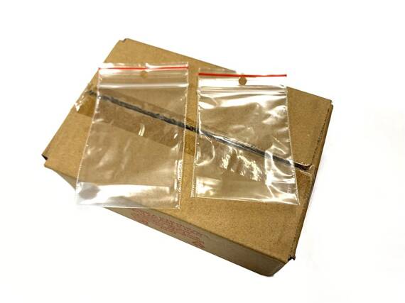 Torebka strunowa, zip bag, 50x70 mm, transparentna, 100 szt.