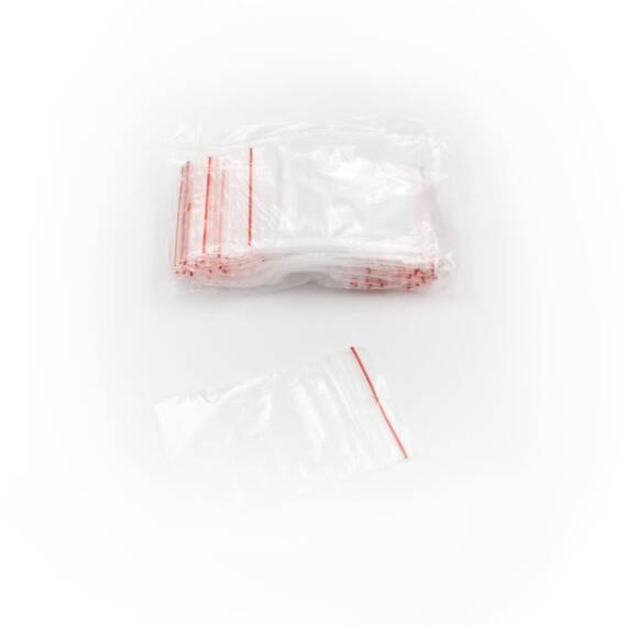 Torebka strunowa, zip bag, 60x80 mm, transparentna, 100 szt.