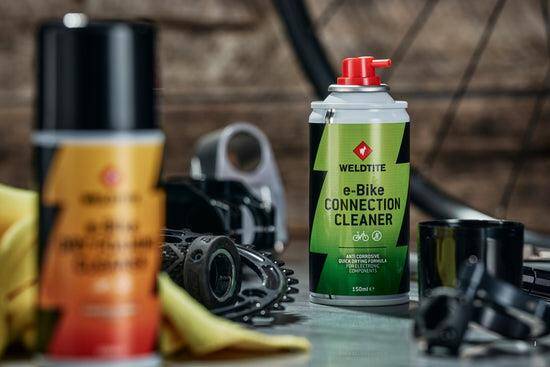 WYPRZEDAŻ Płyn do mycia elektrycznych komponentów rowerów e-bike Weldtite e-Bike Connention Cleaner 150ml spray