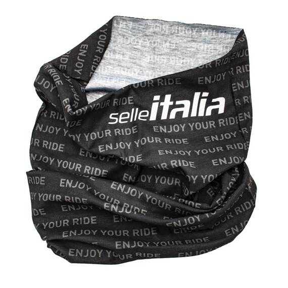 Wielofunkcyjna tuba, komin, chusta rowerowa z logo Selle Italia, czarny