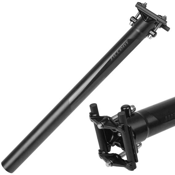 Wspornik siodła Accent EXE Pro 31.6mm, 400 mm, czarny