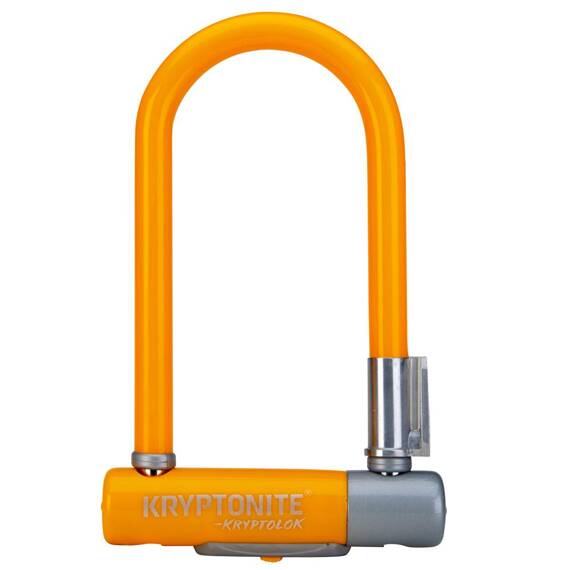 Zapięcie U-Lock Kryptonite Kryptolok Mini-7 Light Orange 8,2cm X 17,8cm, 2 klucze