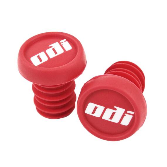 Zatyczki, korki kierownicy ODI BMX Bar End Plug, czerwone - bez opakowania