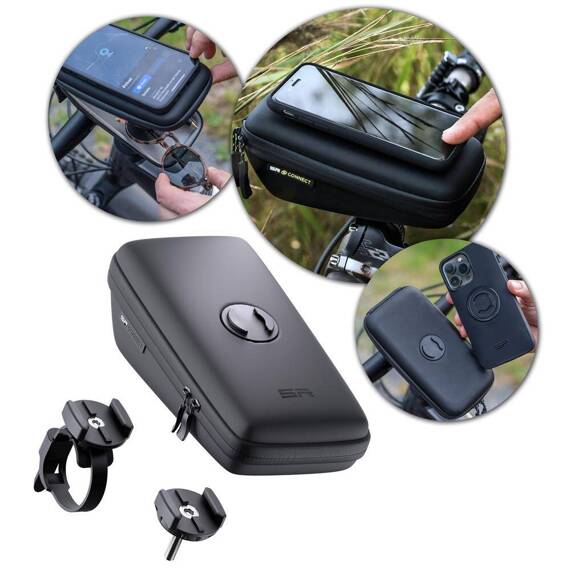 Zestaw SP Connect+ Wedge Case torebka na kierownice, uchwyt na telefon
